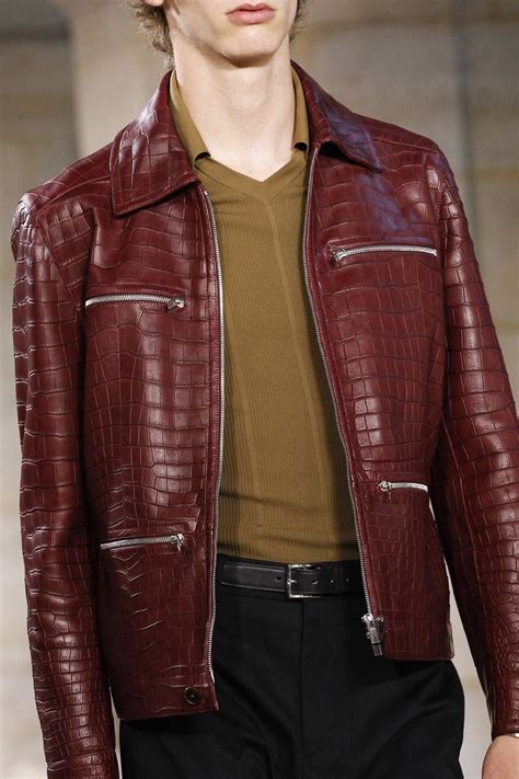 hermes foot fashion mens jacket|hermes leather jackets.